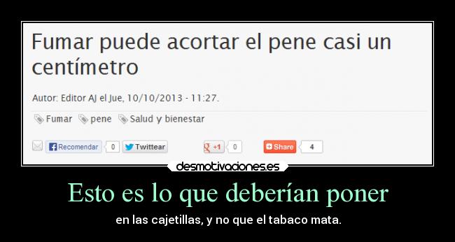 Esto es lo que deberían poner - 