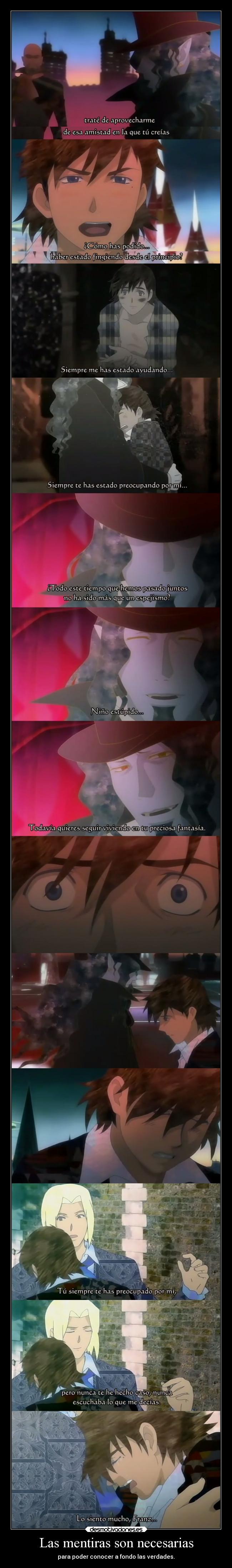 carteles raptorhunters harukaze anime manga otaku gankutsuou verdades mentiras conde montecristo albert frant desmotivaciones