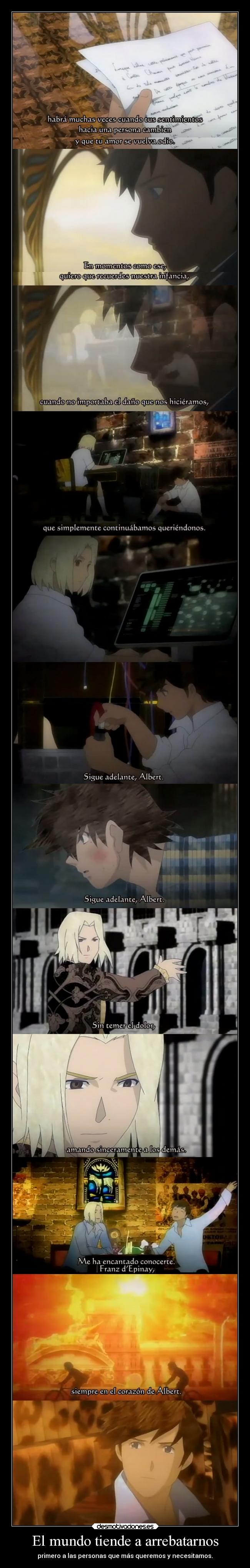 carteles mundo raptorhunters harukaze anime manga otaku gankutsuou albert frantz conde montecristo dolor muerte amo desmotivaciones