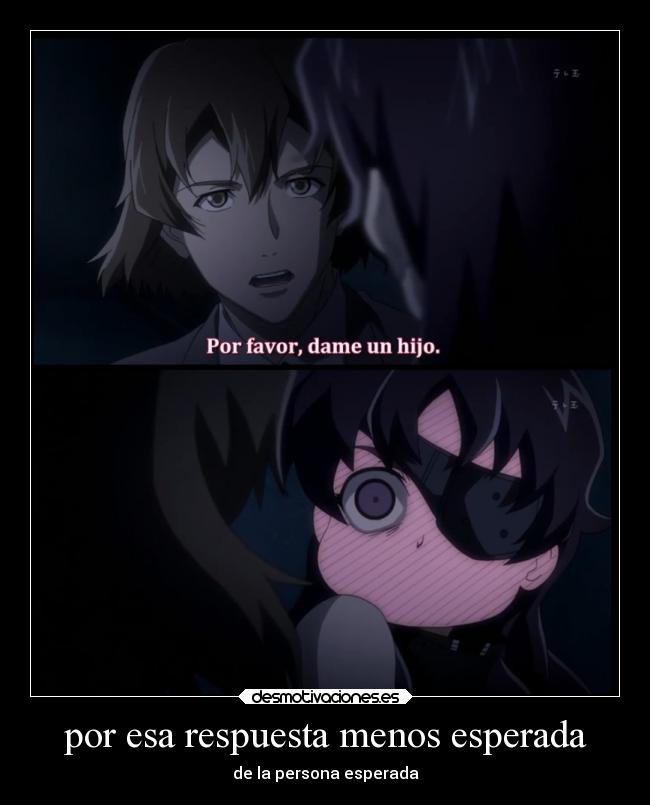 por esa respuesta menos esperada - de la persona esperada