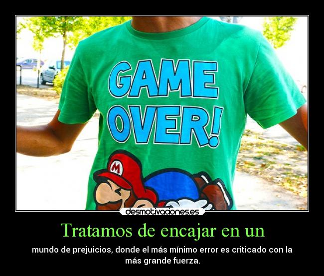 Tratamos de encajar en un -