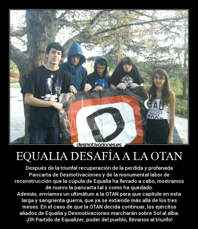 EQUALIA DESAFÍA A LA OTAN -