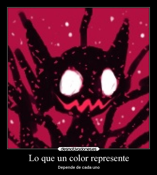 Lo que un color represente -