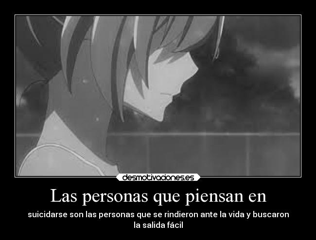 Las personas que piensan en -