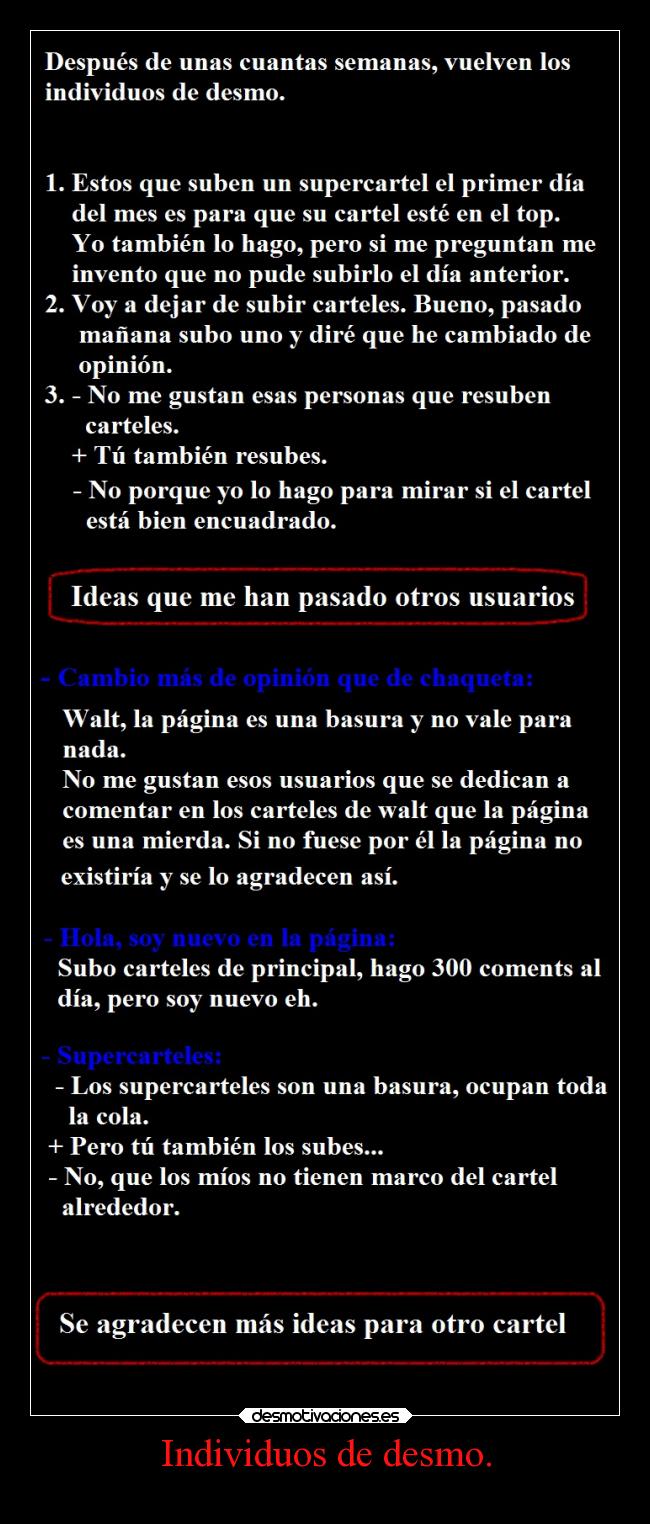 carteles desmoindividuos desmotivaciones