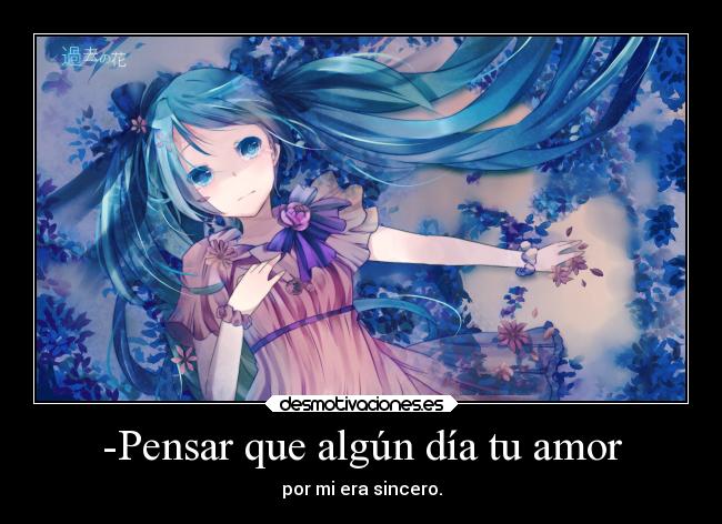 carteles amor anime vocaloid hatsune miku desmotivaciones