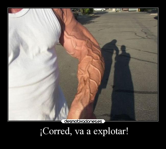 ¡Corred, va a explotar! -