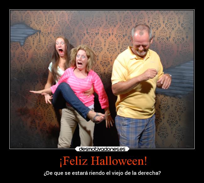 ¡Feliz Halloween! - ¿De que se estará riendo el viejo de la derecha?