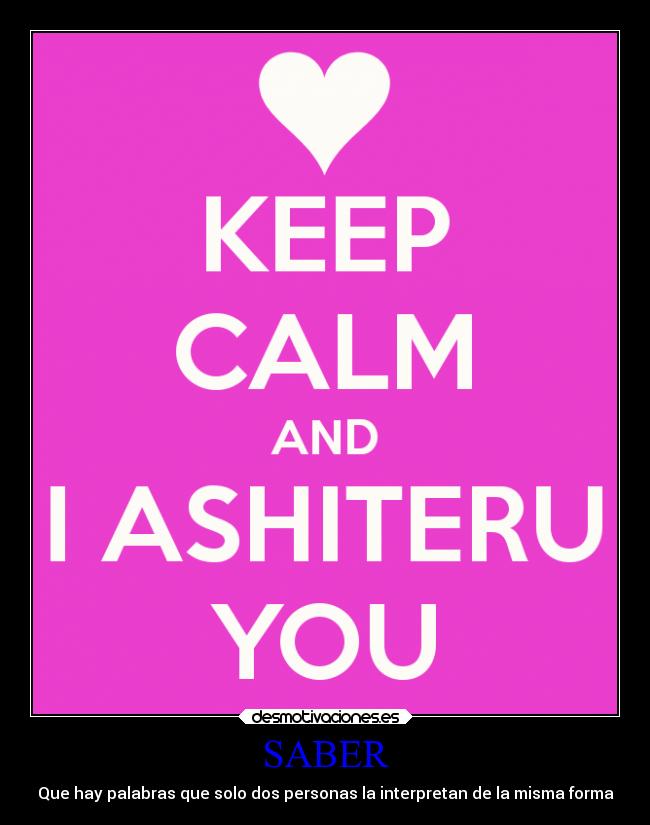 SABER - Que hay palabras que solo dos personas la interpretan de la misma forma