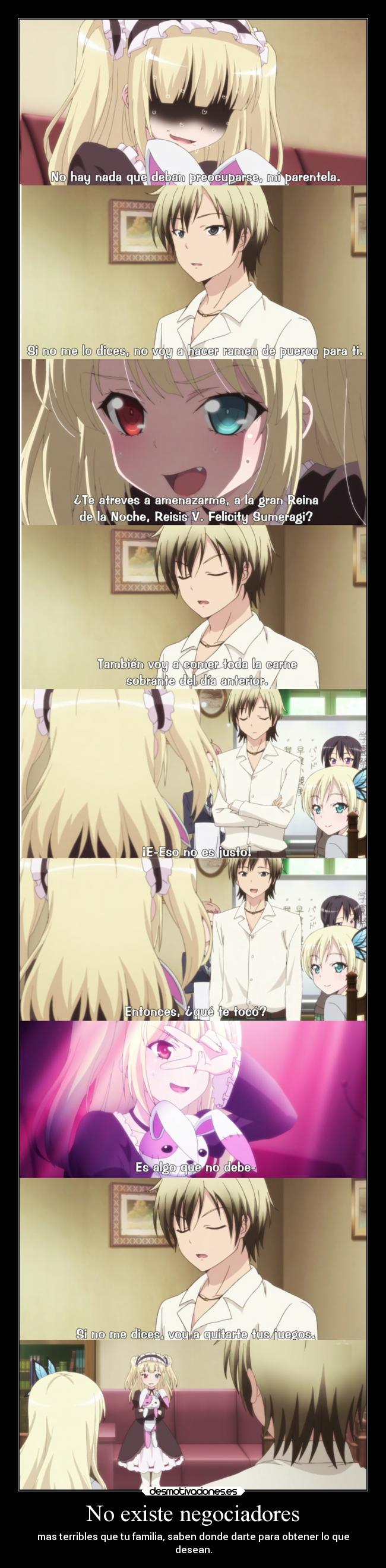 carteles anime existir negociar familia saber obtener deseo amistad amenaza bien mal desmotivaciones
