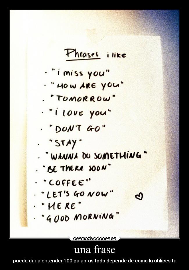 una frase - 