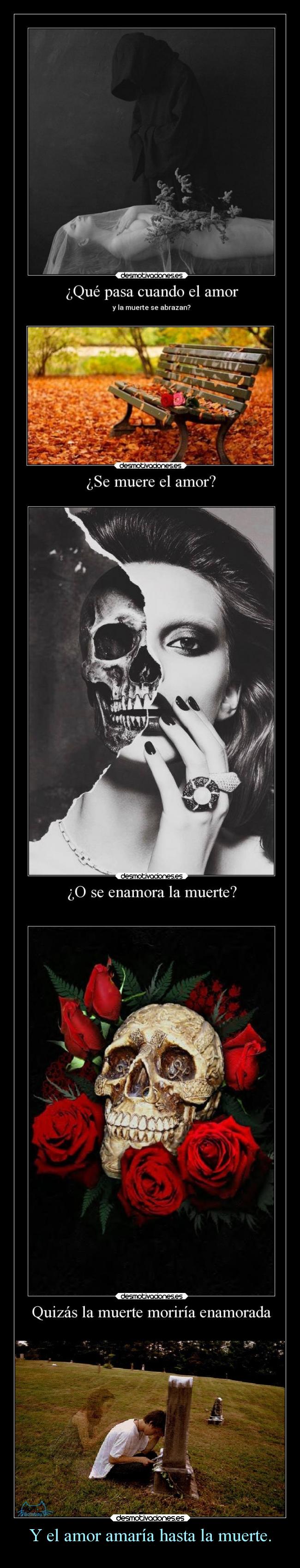 carteles amor muerte amor muerte romanticismo poema bombay desmotivaciones