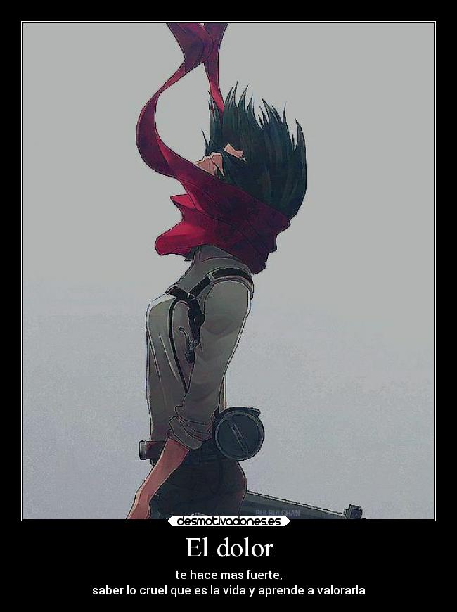 carteles dolor anime mikasa ackerman shingeki kyojin desmotivaciones