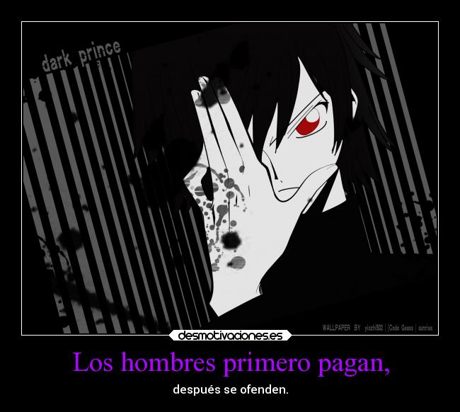carteles anime otaku manga code geass infiernodeangeles mukuroattacks devilbrigade lelouch desmotivaciones