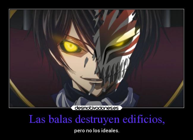 Las balas destruyen edificios, - 