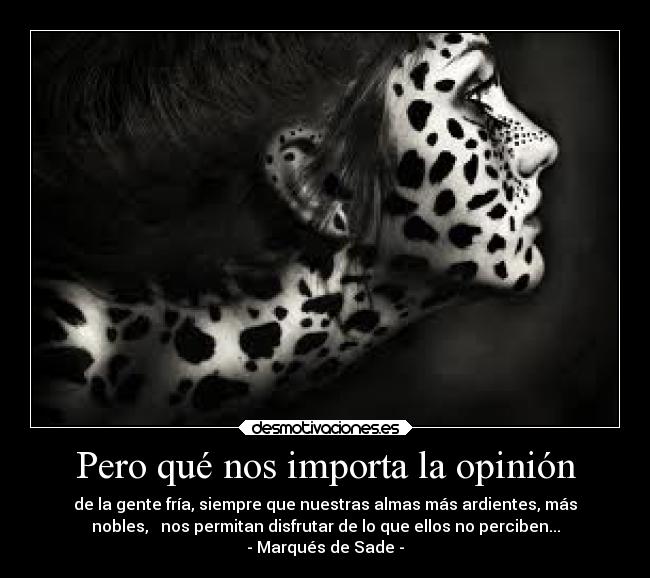 Pero qué nos importa la opinión - 