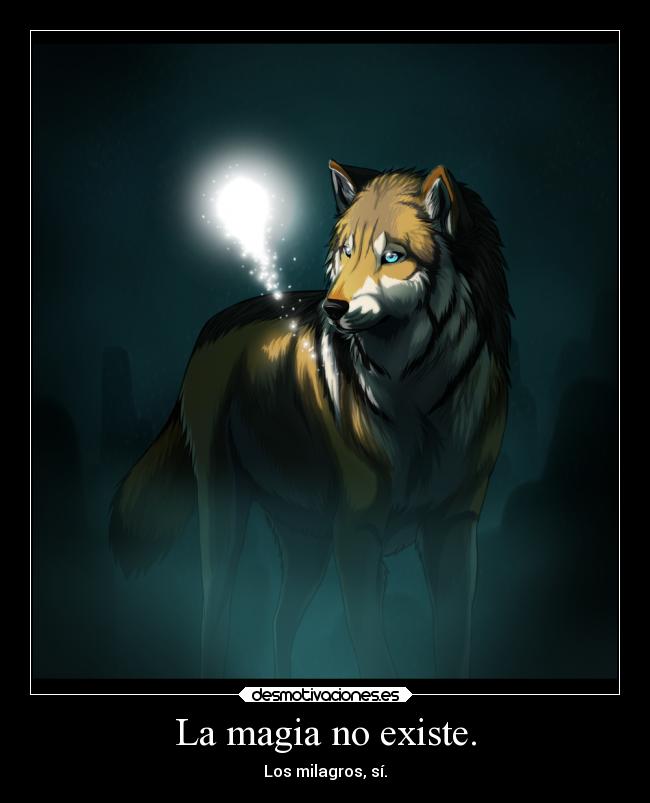 La magia no existe. - Los milagros, sí.