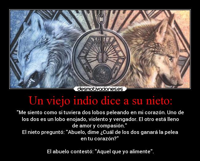 carteles amor compasion odio lobo alimento desmotivaciones