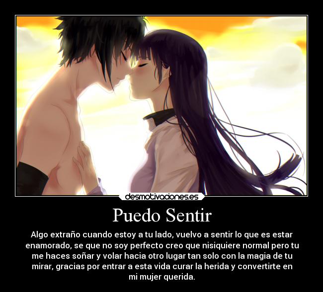 Puedo Sentir - Algo extraño cuando estoy a tu lado, vuelvo a sentir lo que es estar
enamorado, se que no soy perfecto creo que nisiquiere normal pero tu
me haces soñar y volar hacia otro lugar tan solo con la magia de tu
mirar, gracias por entrar a esta vida curar la herida y convertirte en
mi mujer querida.