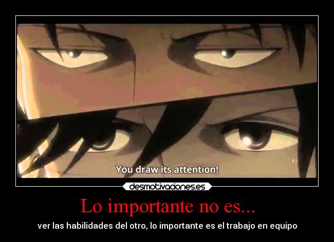 carteles anime shingeki kyojin mikasa ackerman levi rivaille echos reales cooperacion rivalidad desmotivaciones