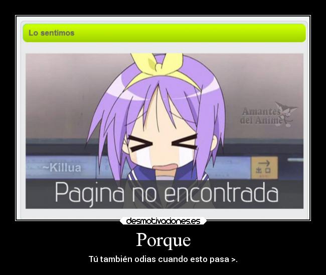 carteles anime luckystar jkanime amantesdelanime desmotivaciones