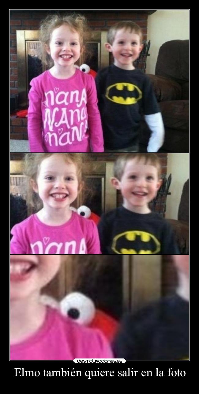 Elmo también quiere salir en la foto - 