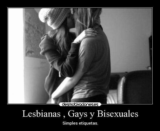 Lesbianas , Gays y Bisexuales - Simples etiquetas.