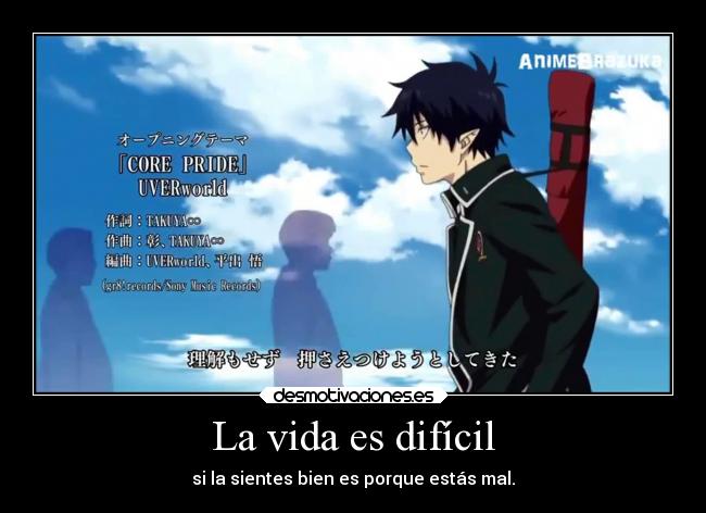 carteles vida anime desmotivaciones