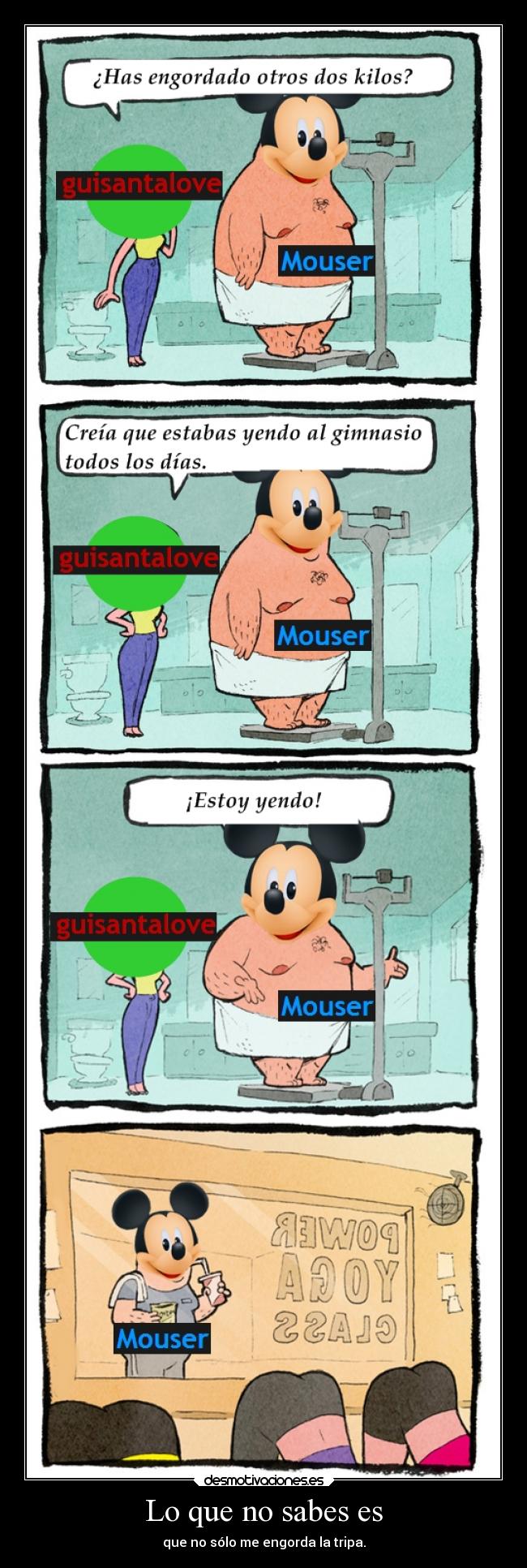 Lo que no sabes es -