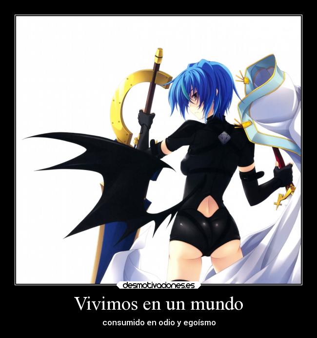 carteles mundo anime xenovia highschool dxd desmotivaciones