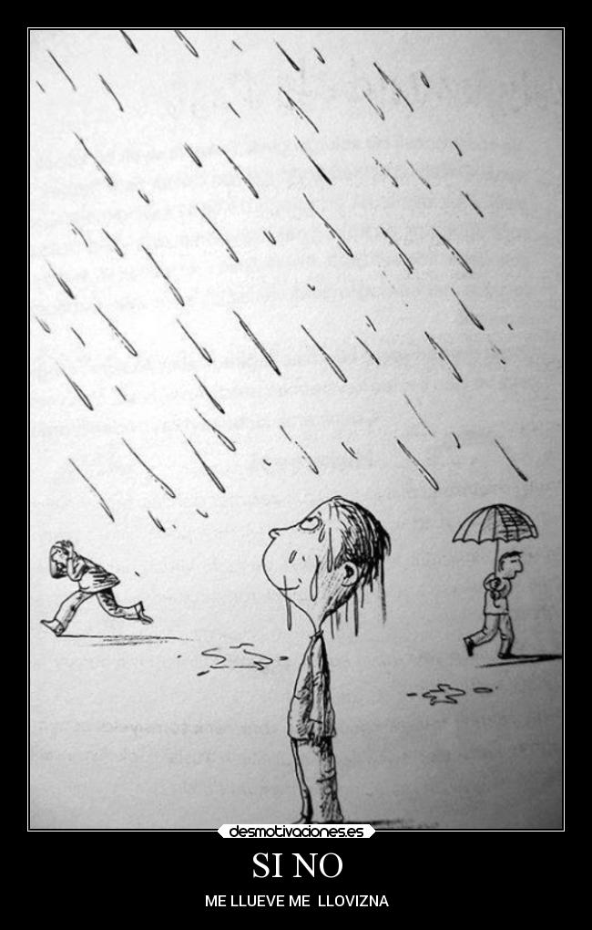 SI NO - ME LLUEVE ME LLOVIZNA
