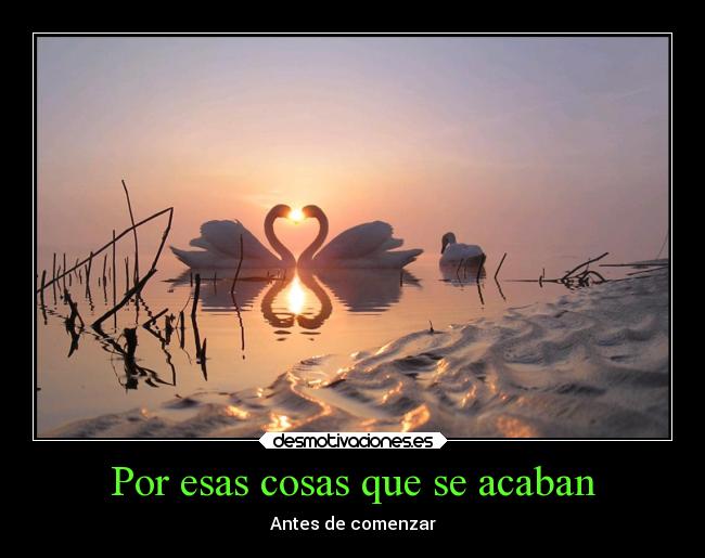 Por esas cosas que se acaban - 