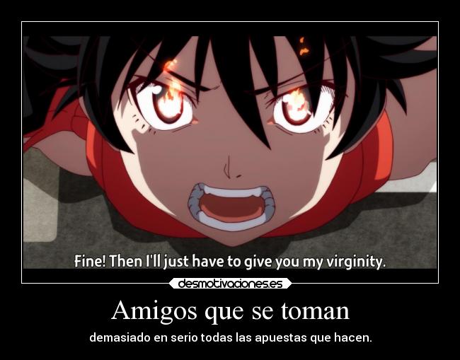 Amigos que se toman - demasiado en serio todas las apuestas que hacen.
