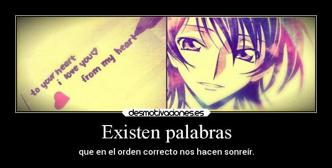 Existen palabras -