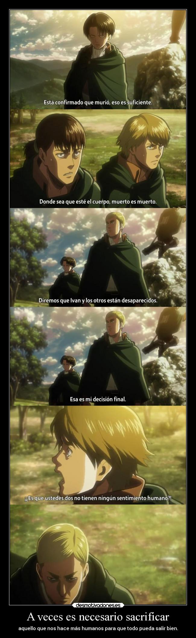 A veces es necesario sacrificar - 