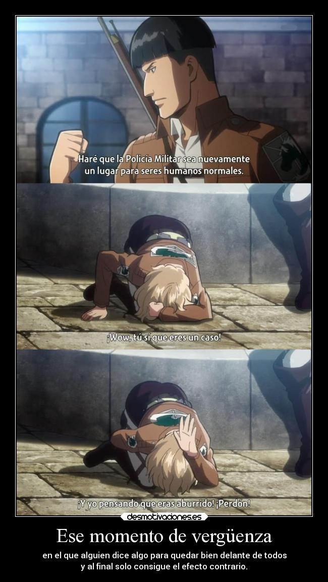 Ese momento de vergüenza - 