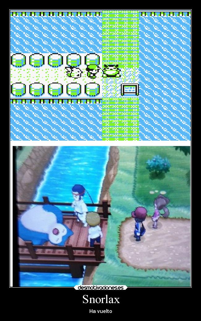 carteles videojuegos pokemon snorlax desmotivaciones