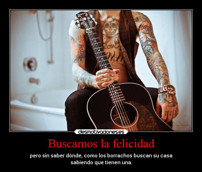 carteles felicidad corazontatuado guitarra toto love desmotivaciones