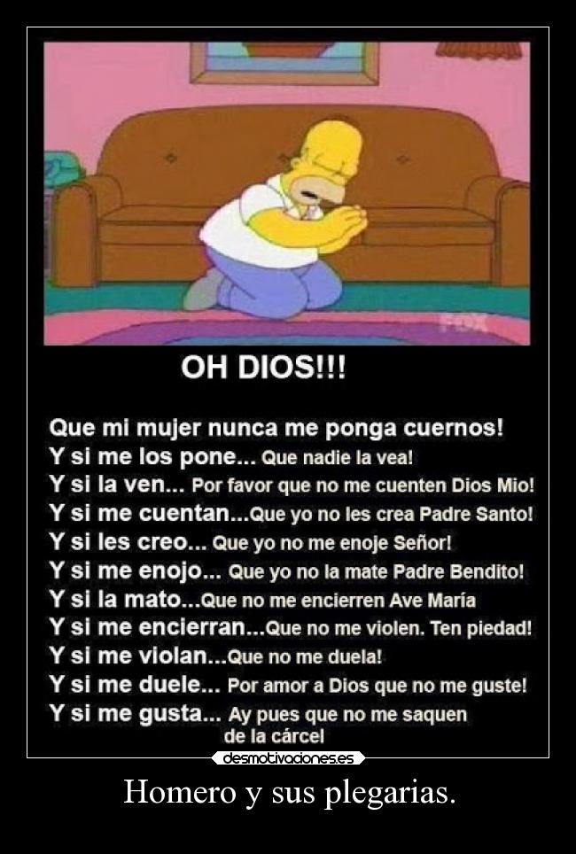 Homero y sus plegarias. -