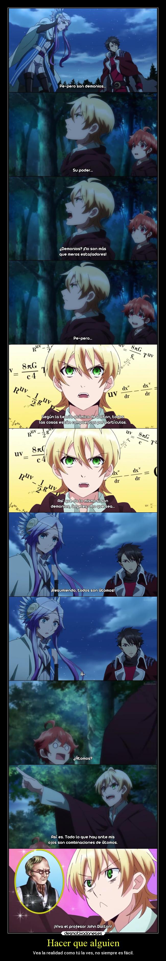 carteles realidad atomo anime makai ouji devils and realist william dantalion sitri isaac desmotivaciones