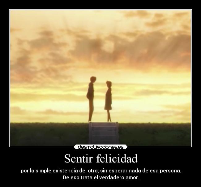 Sentir felicidad - 