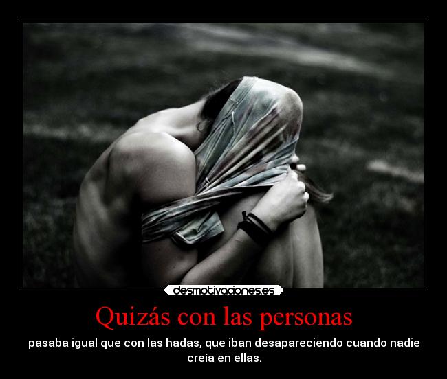 Quizás con las personas - 