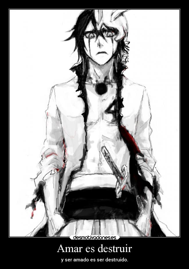 carteles anime bleach ulquiorra cifer desmotivaciones