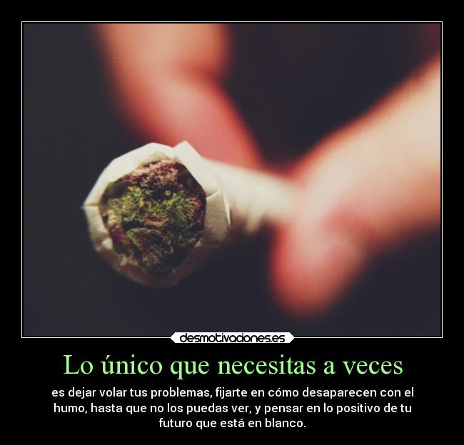 Lo único que necesitas a veces -