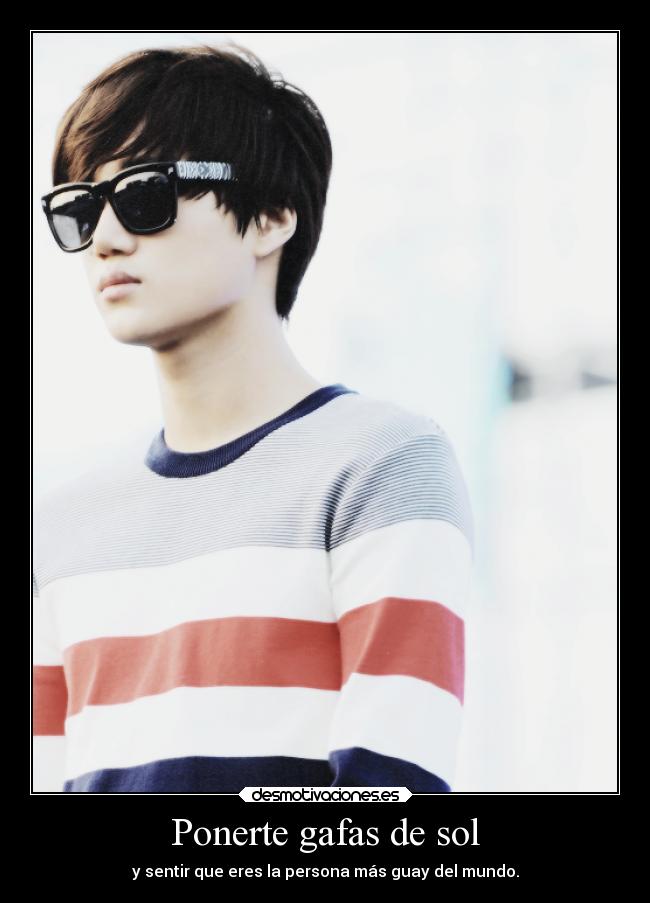 Ponerte gafas de sol - 