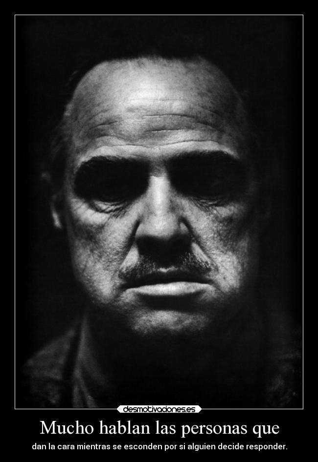 Mucho hablan las personas que -