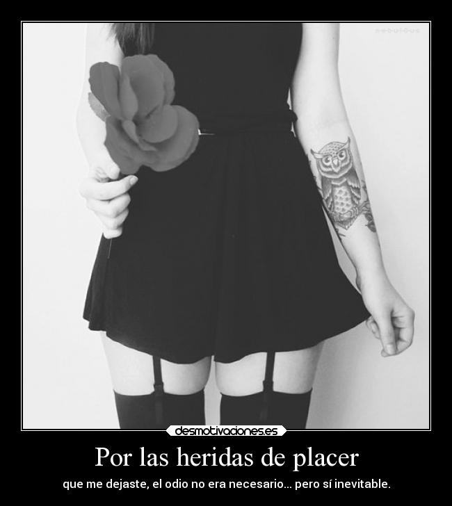 Por las heridas de placer -