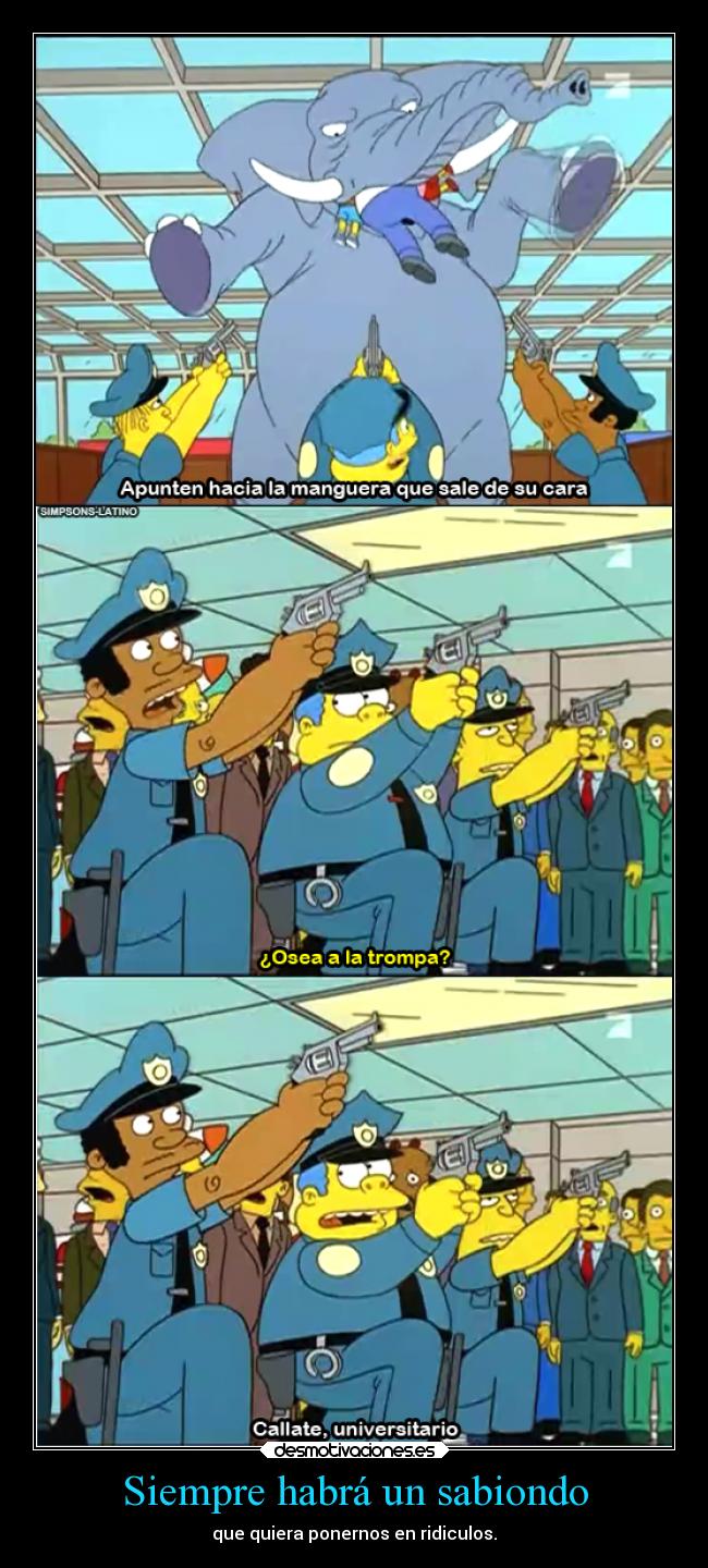 carteles humor estilo simpson con jefe gorgory sus estupideses desmotivaciones