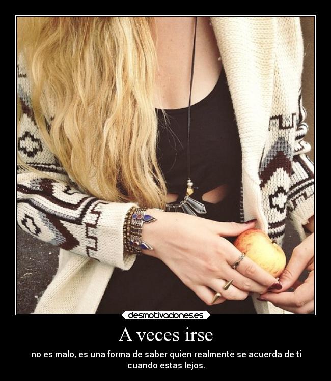 A veces irse - 