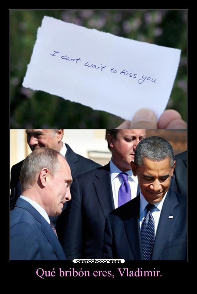 Qué bribón eres, Vladimir. - 